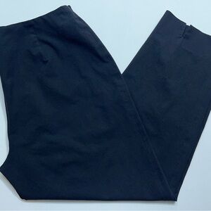 PIAZZA SEMPIONE Italy Audrey Pants Womens Size IT 48 US 32x26 Black Cotton Lycra